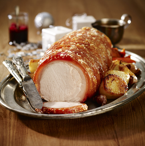 Roasted Pork Loin With Crackling And Raspberry Glaze Perfect For Christmas Carina North Quality Meats