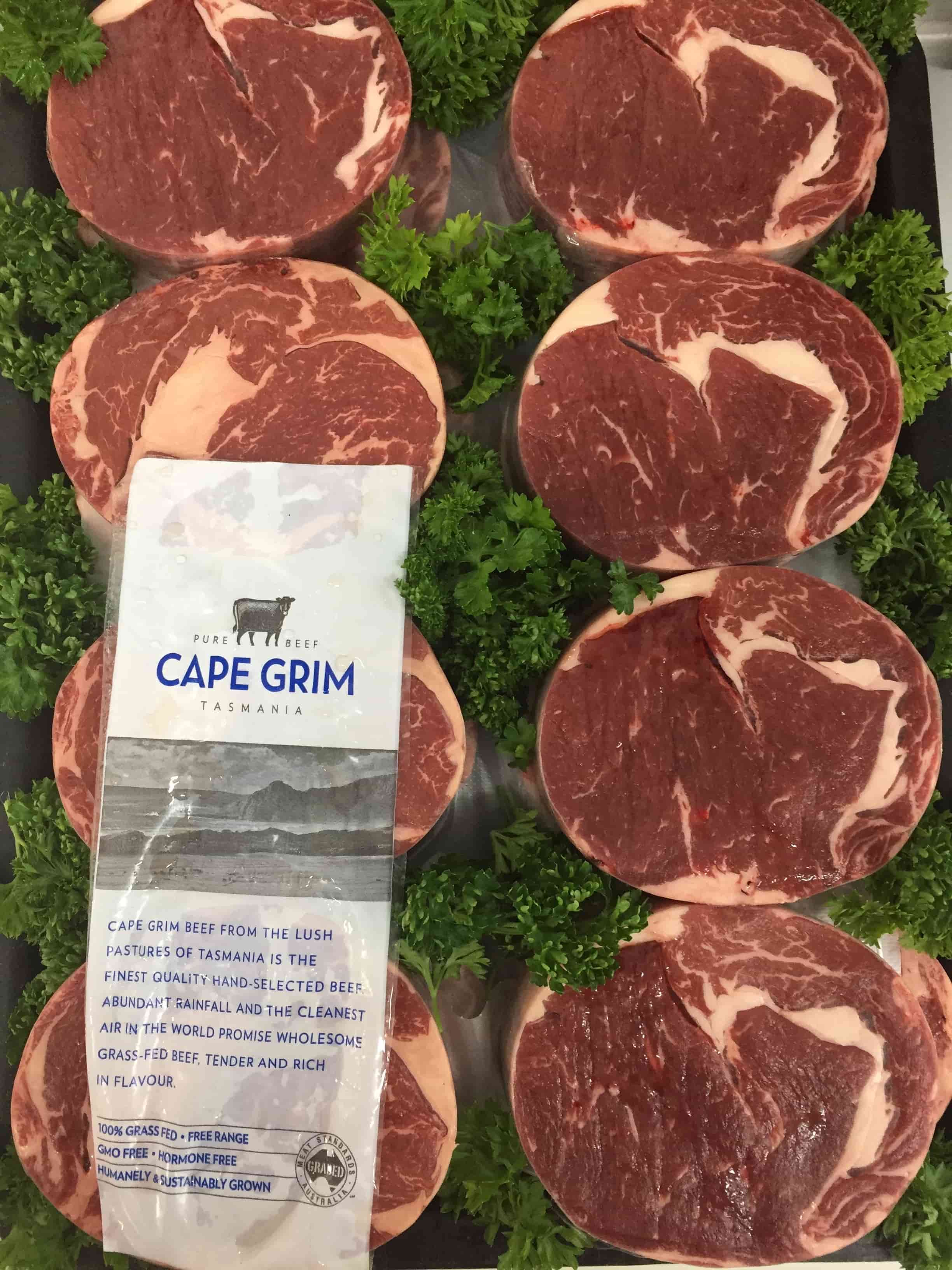 Cape grim grass fed beef