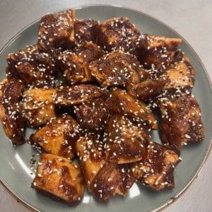 Pork Belly Bites Sticky sauce