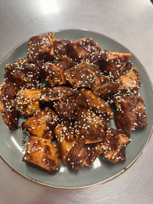 Pork Belly Bites Sticky sauce